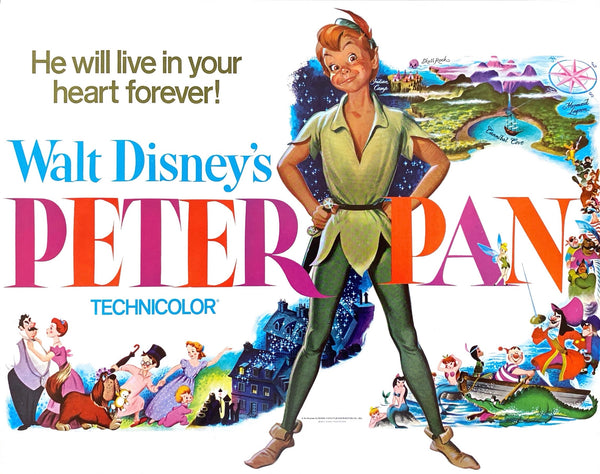 Peter Pan (Lobby set of 9 cards with  original envelope)