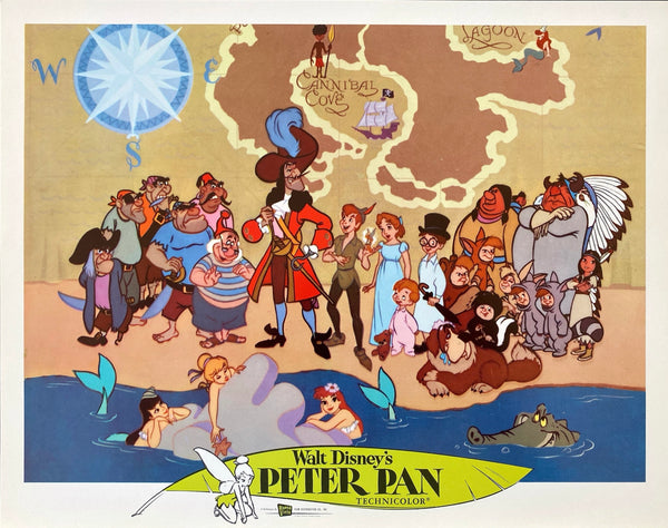 Peter Pan (Lobby set of 9 cards with  original envelope)