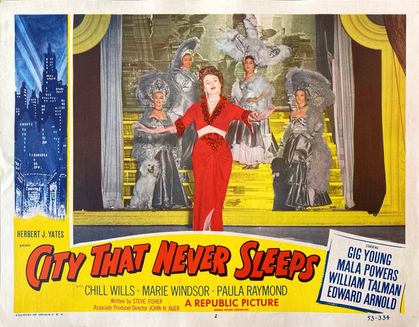 City That Never Sleeps (4  Lobby Cards)