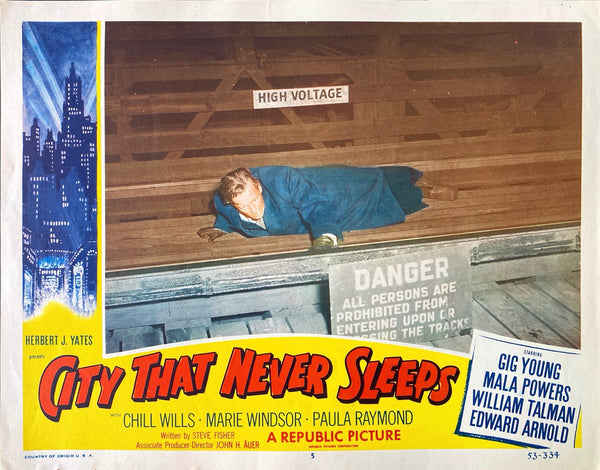 City That Never Sleeps (4  Lobby Cards)