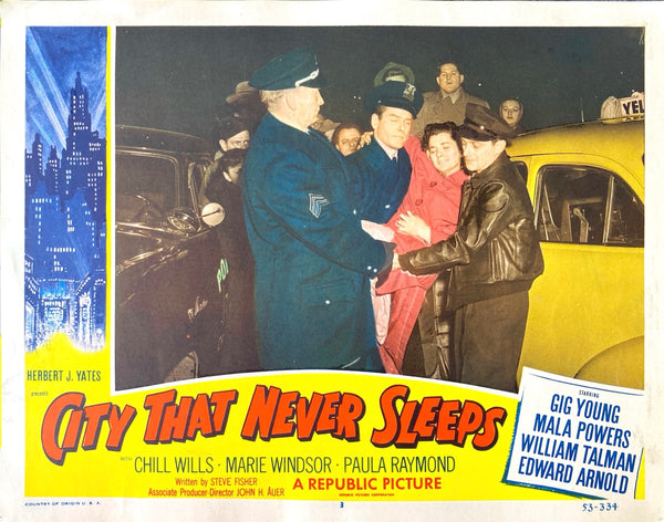 City That Never Sleeps (4  Lobby Cards)