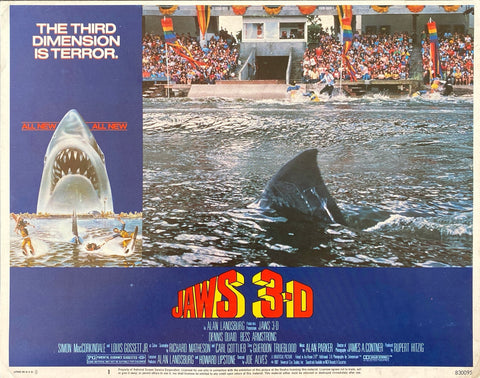 Jaws 3D (5 lobby cards)