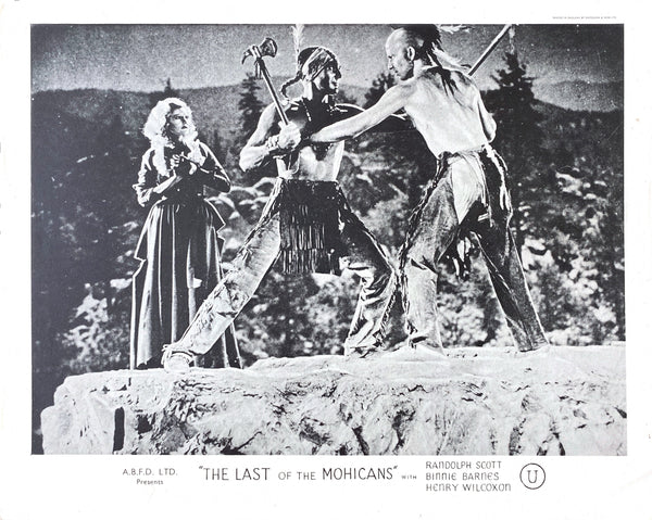Last of The Mohicans UK FOH Still Set & US Herald