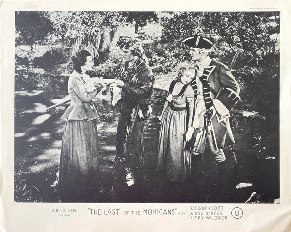 Last of The Mohicans UK FOH Still Set & US Herald
