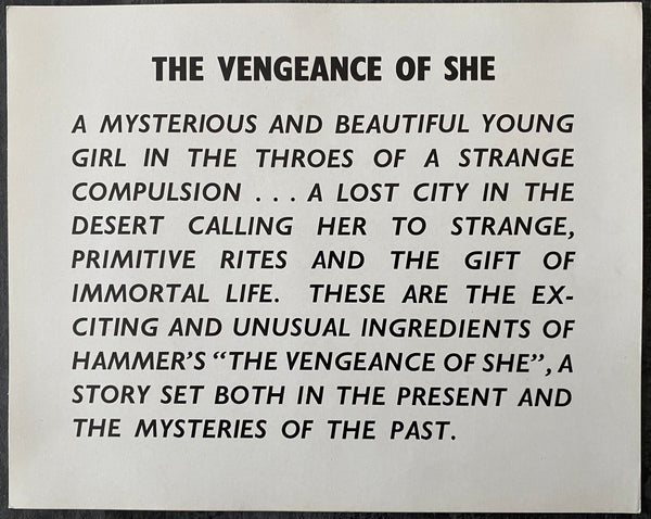 The Vengeance of She