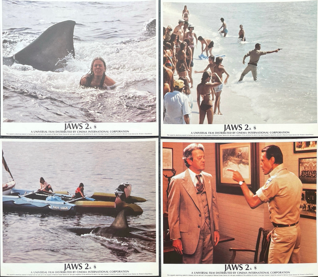 Jaws 2 (UK Front of House Set of 8 Stills)